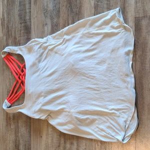 Lululemon top with sports bra size 8